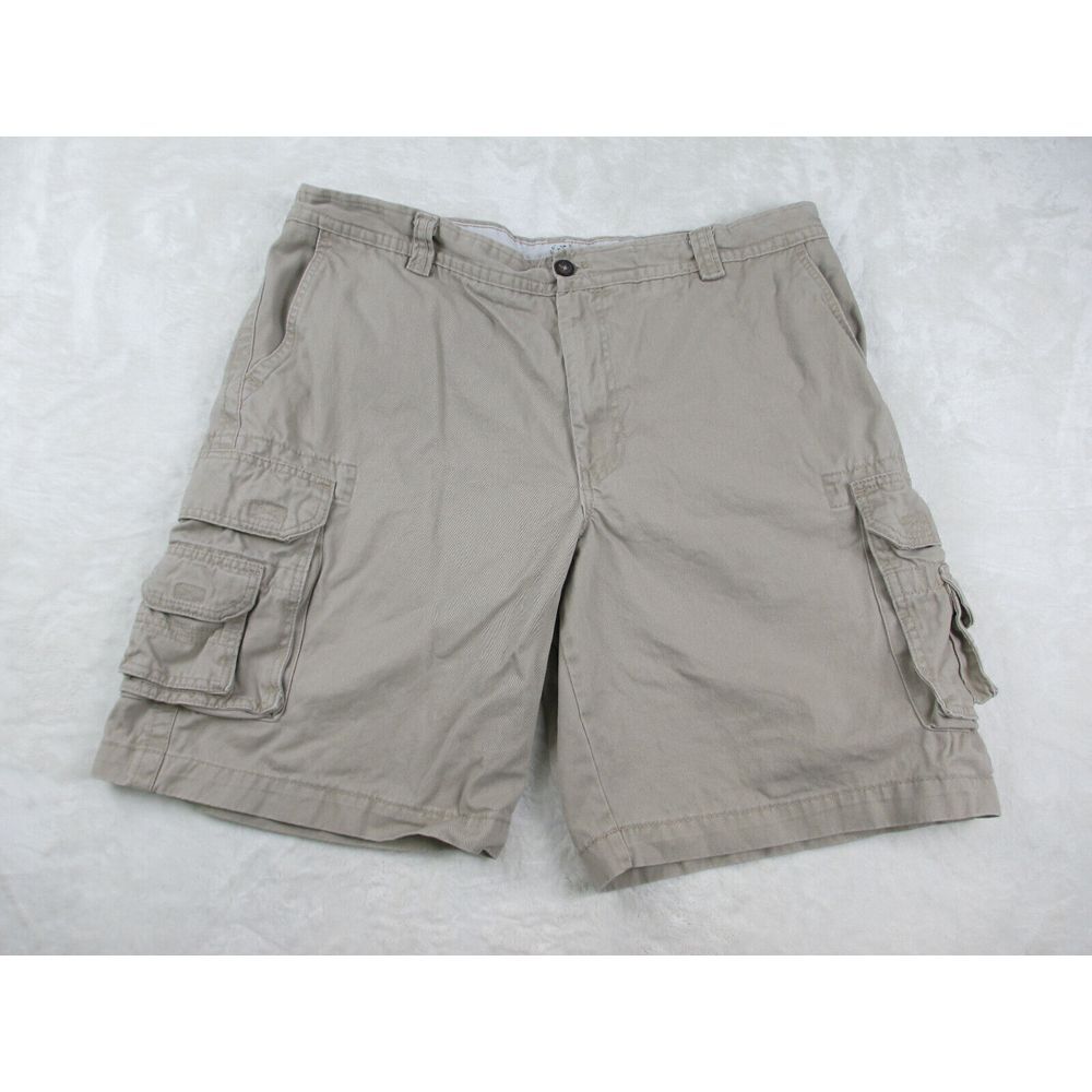 Izod Shorts Mens‎ 40 Brown Tan Cargo Pockets Outdoors Casual